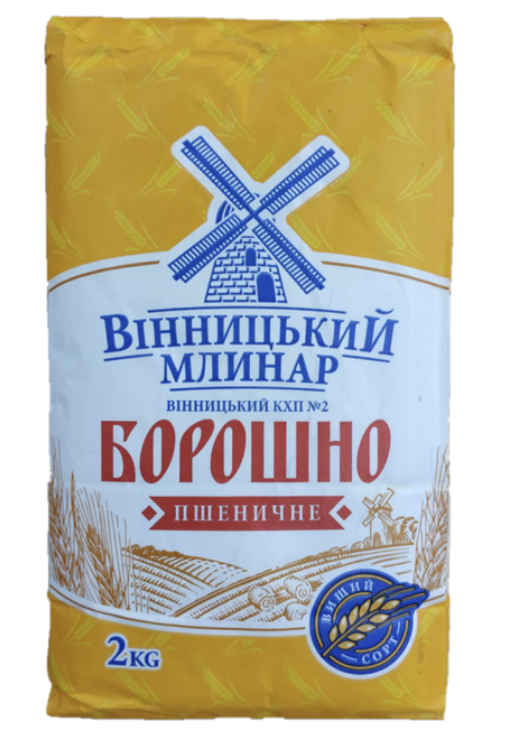 Борошно пшеничне в/г Вінницький Млинар 2кг